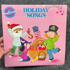 Macmillan Sing & Learn Holiday Songs Vinyl LP Record 1987 with Activity Booklet
